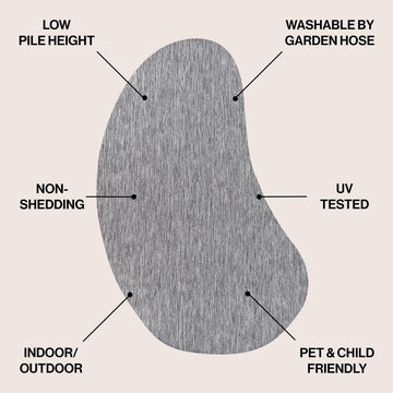 Evan Modern Rustic Organic Curve Indoor/Outdoor Area Rug
